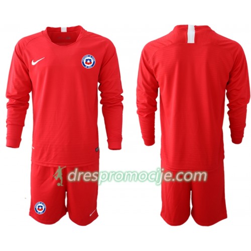 Čile Dres Dječji Domaći 2018/19 Dugim Rukavima Čile Dres Dječji Domaći 2018/19 Dugim Rukavima